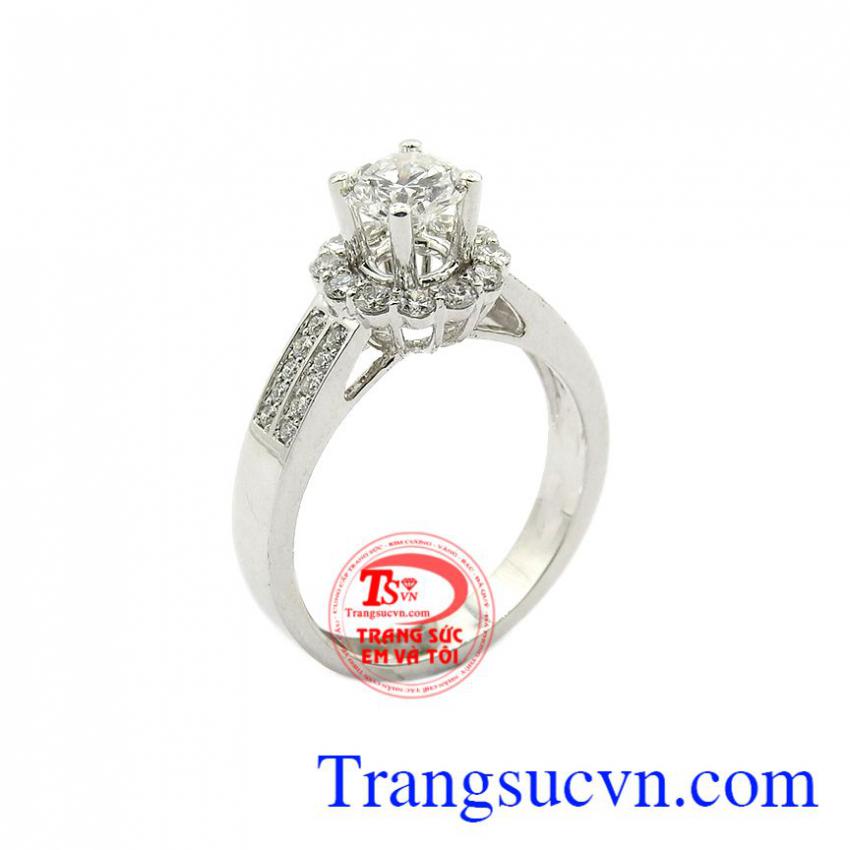 Nhẫn nữ kim cương kiêu sa