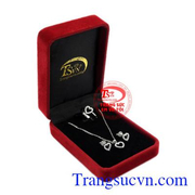 Bộ trang sức trái tim xinh xắn