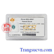 Đá ép vỉ Zircon phát lộc được chế tác tinh tế với những đường cắt sắc nét tạo điểm nổi bật cho viên đá.