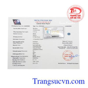 Đá ép vỉ Zircon tài lộc có giấy kiểm định đá quý uy tín, giao hàng toàn quốc.