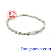 Lắc tay nam vàng trắng thời trang đang là xu hướng được phái nam rất ưa chuộng. 