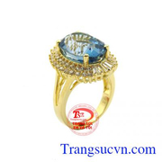 Nhẫn nữ topaz quý phái