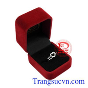 Nhẫn nữ trái tim thủy chung phù hợp cho các cô gái yêu thích sự dịu dàng.