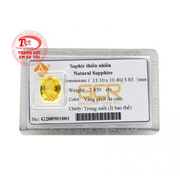 Viên Sapphire vàng bình an là viên đá khiến bao người ao ước có được.