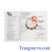 Vòng tay ruby trang nhã vàng 18k