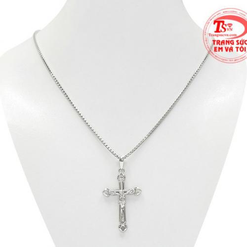 Bộ mặt thánh giá vàng trắng đẹp