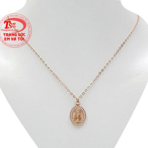 Bộ trang sức vàng hồng Đức mẹ đẹp
