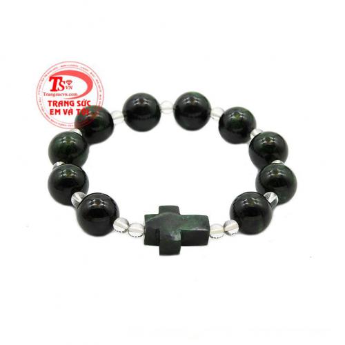 Chuỗi mân côi jadeite thiên nhiên