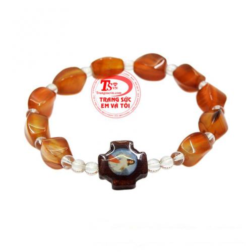 Chuỗi mân côi mã não độc đáo