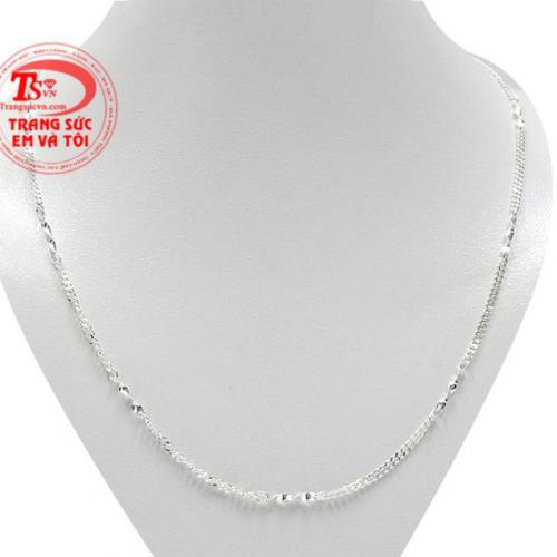 Dây chuyền bạc nữ duyên dáng