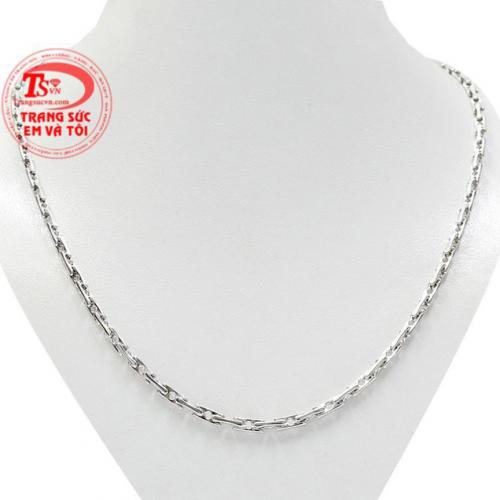Dây chuyền nam vàng trắng thời trang