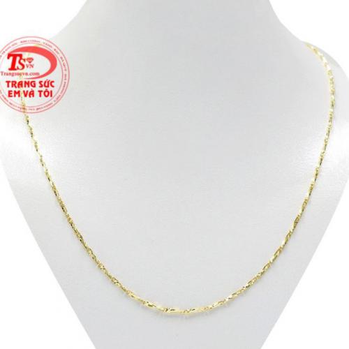 Dây chuyền nữ tính vàng tây