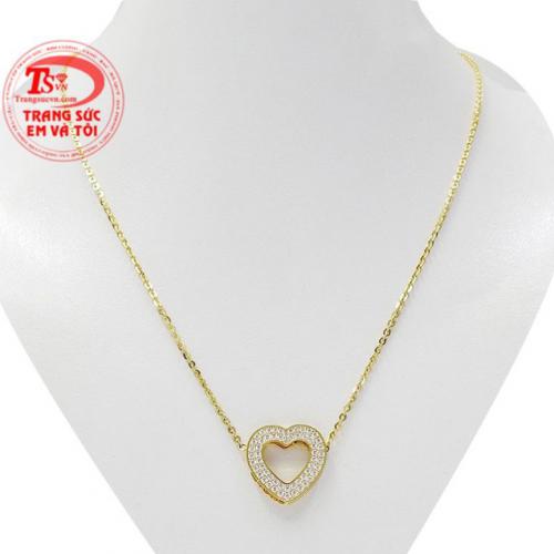 Dây chuyền vàng trái tim xinh xắn