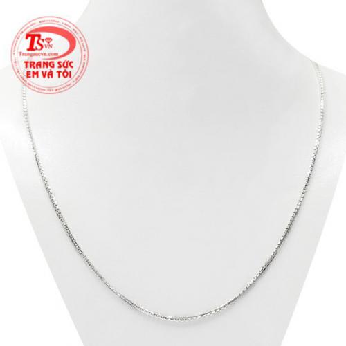 Dây chuyền vàng trắng quý phái