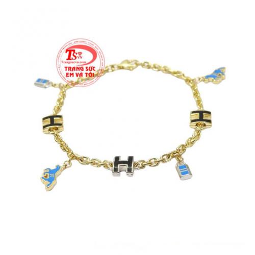 Lắc tay chữ H thời trang