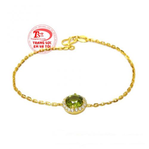 Lắc tay nữ Peridot may mắn