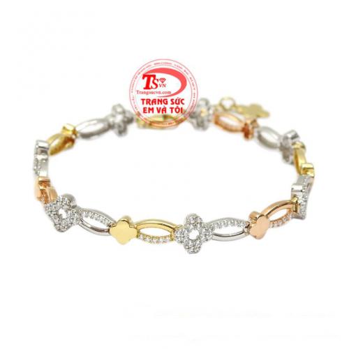 Lắc tay vàng tây cá tính