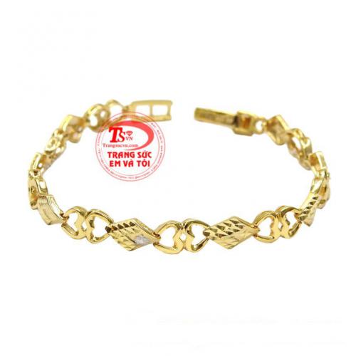 Lắc tay vàng tây thời thượng