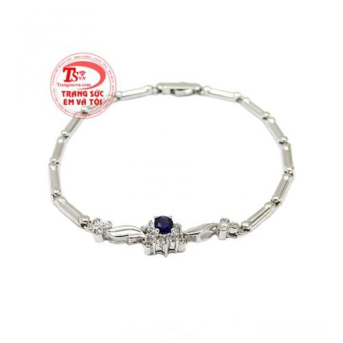 Lắc tay vàng trắng tinh tế