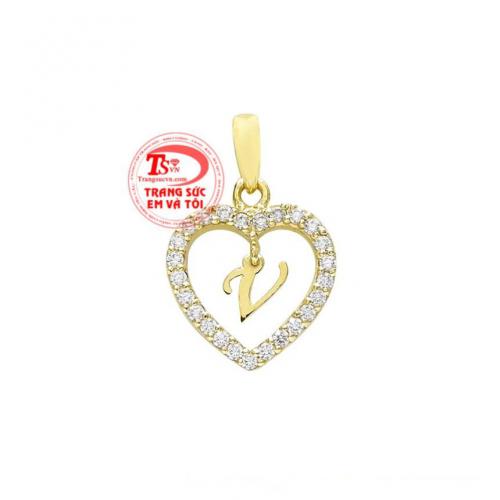 Mặt dây chữ V tinh tế