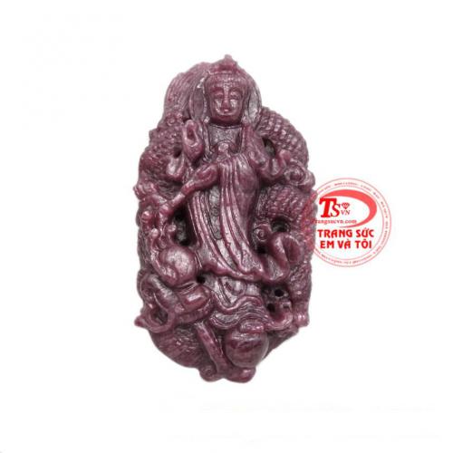 Mặt phật bà ruby cưỡi rồng