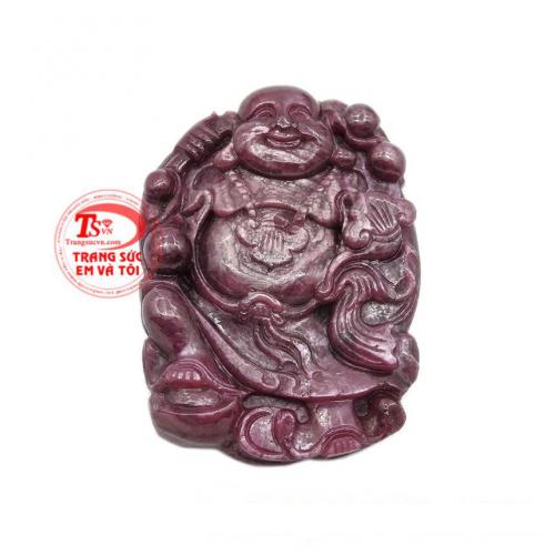 Mặt phật Di Lặc ruby hoan hỉ đẹp