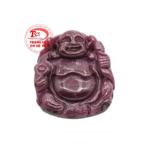 Mặt phật Di Lặc ruby trường thọ