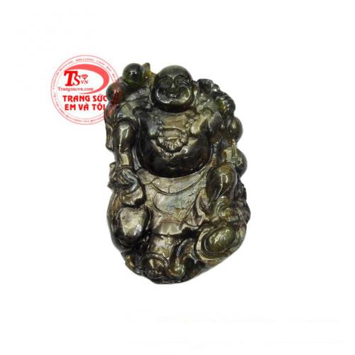 Mặt phật Di Lặc saphir ấm no