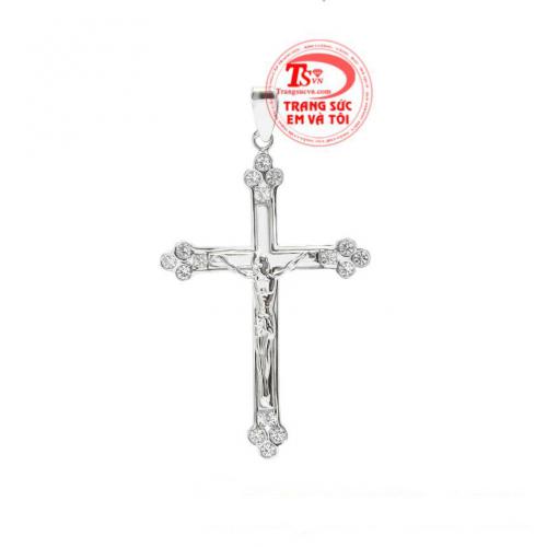 Mặt thánh giá jesus vàng trắng