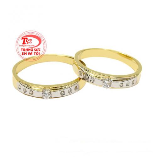 Nhẫn cưới vàng tây tình yêu bền lâu