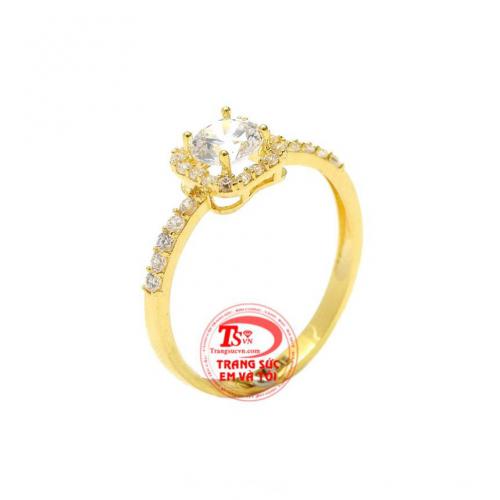 Nhẫn nữ đẹp vàng tây