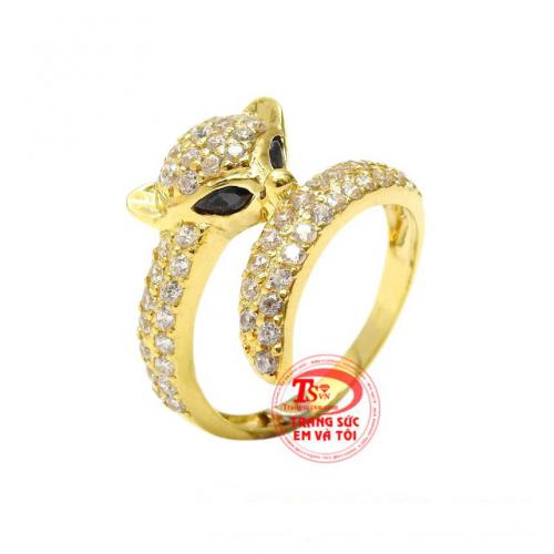 Nhẫn nữ vàng hồ ly quyến rũ