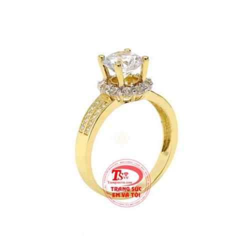 Nhẫn nữ vàng rạng rỡ