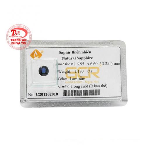 Viên saphir thiên nhiên quyền quý
