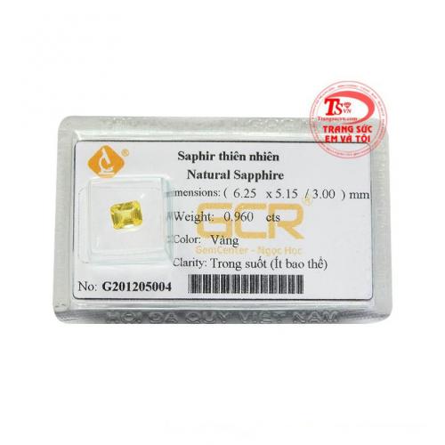 Viên saphir vàng phú quý