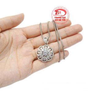 Bộ mặt dây kim cương sang trọng nâng tầm đằng cấp, thanh toán an toàn.