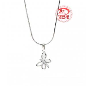 Bộ mặt dây vàng trắng hồ điệp món quà mang may mắn đến cho người đeo.