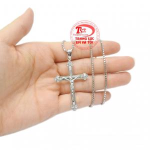 Bộ mặt thánh giá jesus vàng trắng nhận đặt chế tác theo yêu cầu, bảo hành uy tín.