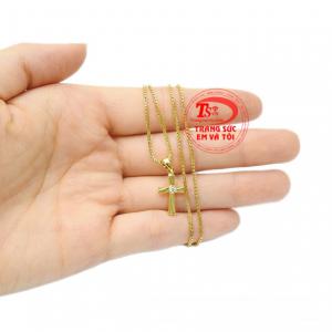 Bộ mặt thánh giá vàng tinh tế nhận đặt chế tác theo yêu cầu, chất lượng đảm bảo.