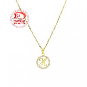 Bộ trang sức chữ H xinh xắn sản xuất từ vàng tây 10k bền đẹp