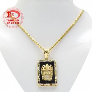 Bộ trang sức nam vương quyền chế tác từ vàng tây 10k bền đẹp.