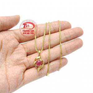 Bộ trang sức ruby tinh tế được bảo hành uy tín, giao hàng toàn quốc, nhận đặt chế tác theo yêu cầu