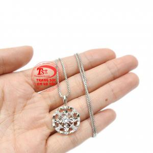 Bộ trang sức vàng trắng thời trang nhận đặt chế tác theo yêu cầu