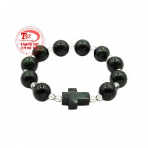 Chuỗi mân côi jadeite thiên nhiên với kiểu dáng trang nhã, tinh tế.