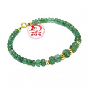 Chuỗi tay Emerald bi vàng sự lựa chọn phòng thủy dành cho bạn.