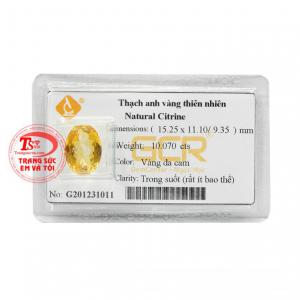 Đá thạch anh vàng an yên mang đến may mắn dành cho người sở hữu.