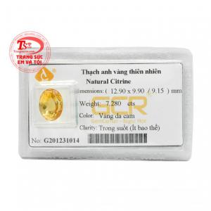 Đá thạch anh vàng cát tường mang đến may mắn cho người mệnh Thổ và Kim.