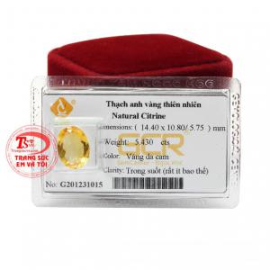 Thạch anh vàng là viên đá biểu tượng cho sự giàu sang, thịnh vượng, phú quý. 