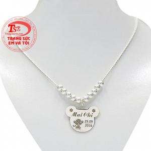 Dây chuyền bạc đáng yêu cho bé là món quà ý nghĩa để làm quà tặng trong dịp sinh nhật hay đầy tháng. 