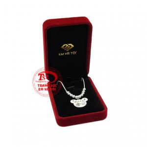 Dây chuyền bạc đáng yêu cho bé nhận đặt chế tác theo yêu cầu.